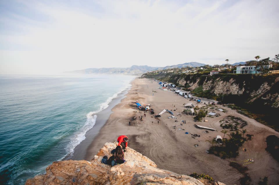 Fancy a rock climbing session with a view? Source: Supplied