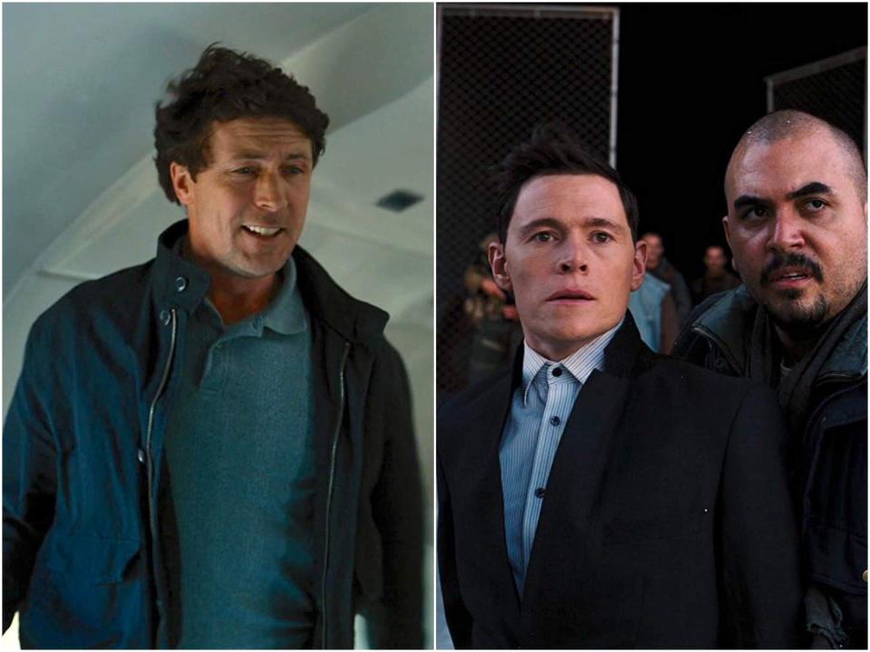 Aidan Gillen and Burn Gorman Dark Knight Rises