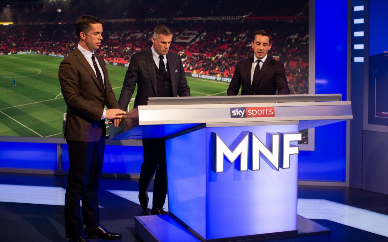 Monday Night Football, 2017/18, Jamie Carragher, David Jones and Gary Neville,