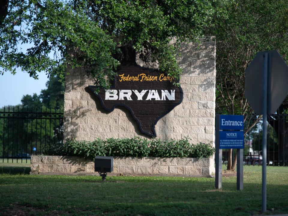 The Federal Prison Camp in Bryan, Texas, on May 30, 2023, where Theranos' founder Elizabeth Holmes will serve her prison sentence.