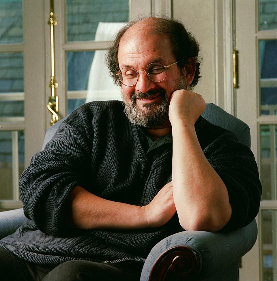 Author Salman Rushdie is shown in this file photo.