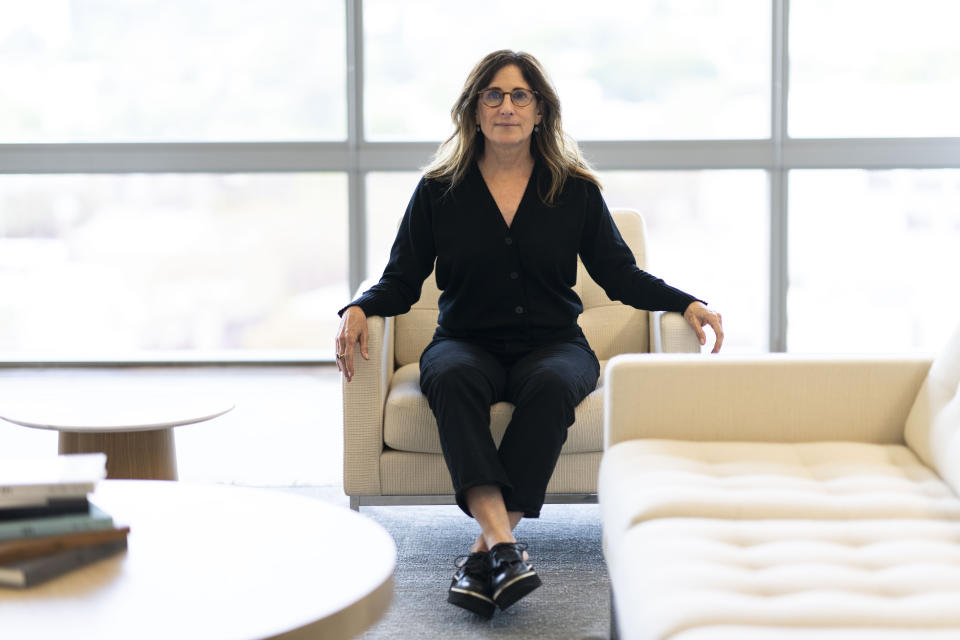 Nicole Holofcener poses for a portrait to promote the film "You Hurt My Feelings" on Thursday, May 11, 2023, at the Pacific Design Center in West Hollywood, Calif. (AP Photo/Jae C. Hong)