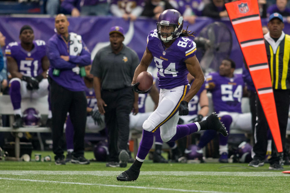 Dec 29, 2013; Minneapolis, MN, USA; Minnesota Cordarrelle Patterson should be much busier in '14 (USAT)