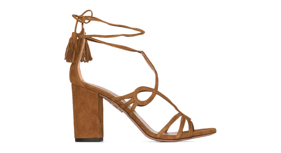 Aquazzura Gitana 90mm suede sandals 