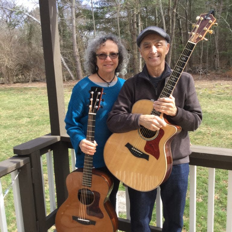 MaryBeth Soares, left, with Dave Pereira, right. The duo will perform a folk music meets Rock & Roll set on Saturday.