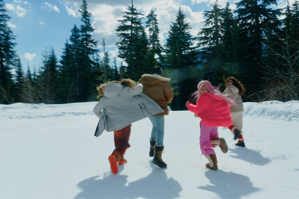 Ugg campaign, winter boots, snow, 