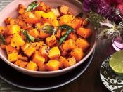 <p>Inspired by the warm flavors of South Indian kitchens, this butternut squash carries a wonderful aroma and strong punch of flavor. A sprinkling of marash chile flakes and curry leaves with coconut oil add a bit of heat and aroma while the black mustard seeds add a hint of nuttiness.</p><p><a href="https://www.foodandwine.com/recipes/roasted-butternut-squash-curry-leaves" rel="nofollow noopener" target="_blank" data-ylk="slk:GO TO RECIPE;elm:context_link;itc:0;sec:content-canvas" class="link ">GO TO RECIPE</a></p>