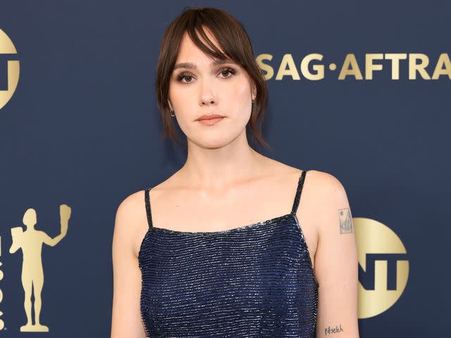 <p>Amy Sussman/WireImage</p> Eden Brolin at the 28th Annual Screen Actors Guild Awards on Feb. 27, 2022, in Santa Monica, California.