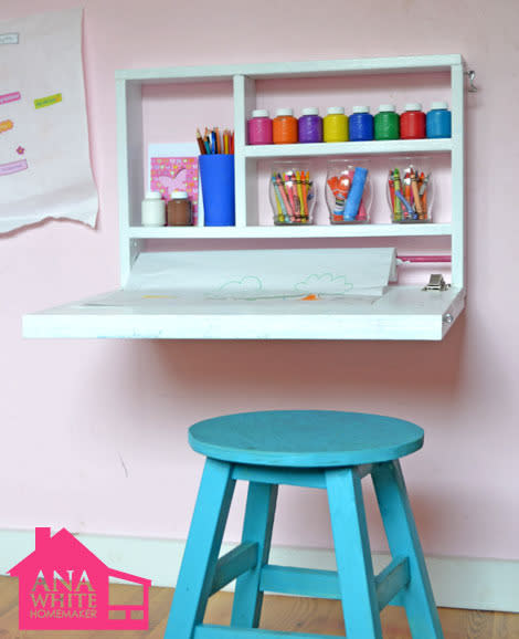 Create a Fold-Down Art Desk