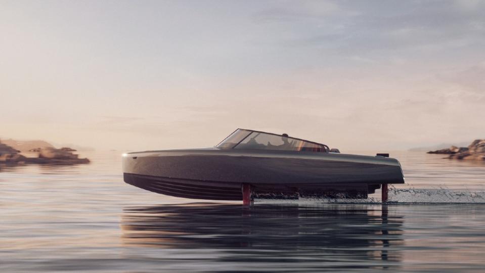 Thanks to the foils—which translate to minimal wetted surface and minimal drag—Candela’s C8 has a top speed of 30 knots and range of 50 miles. Those are far better stats than its non-foiling electric competitors. - Credit: Courtesy Candela Yachts