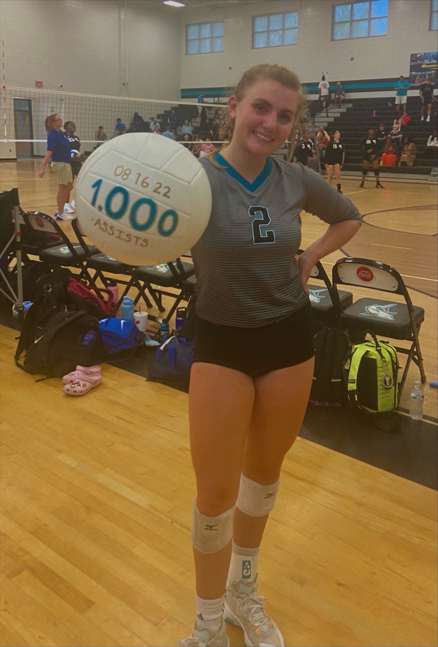 Aislinn Lanigan of Islands reached a career milestone with her 1,00th assist in a win over St. Andrew's.