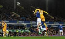 Britain Football Soccer - Everton v Crystal Palace - Premier League - Goodison Park - 30/9/16 Crystal Palace's Christian Benteke scores their first goal Reuters / Anthony Devlin