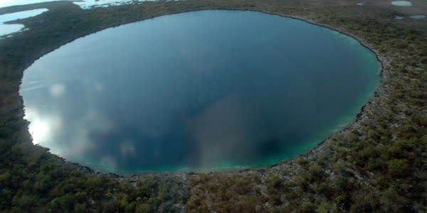 <b>Black Hole, Bahamas</b> After you helicopter in, you then battle the high sulfur levels and bacteria that is usually reserved for scientific research.