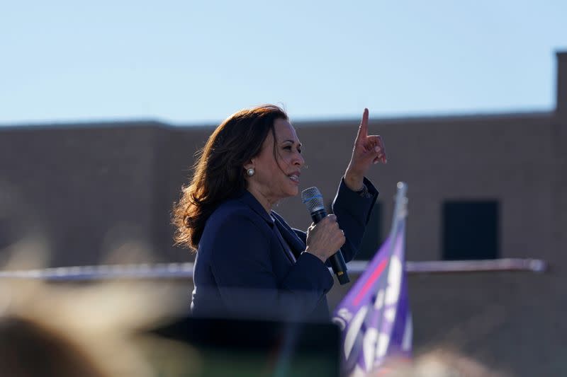 Democratic vice presidential nominee Harris campaigns in Texas