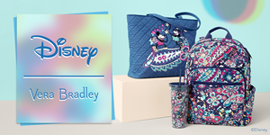 The Disney Collection by Vera Bradley features hand-drawn details of Disney’s “Sensational Six” favorite friends—Disney Mickey Mouse, Disney Minnie Mouse, Donald Duck, Daisy Duck, Goofy and Pluto—as they parade through bright blooms and iconic paisleys. The collection is available for the first time in all Vera Bradley Full Line Stores, in select Vera Bradley Factory locations and online at verabradley.com.