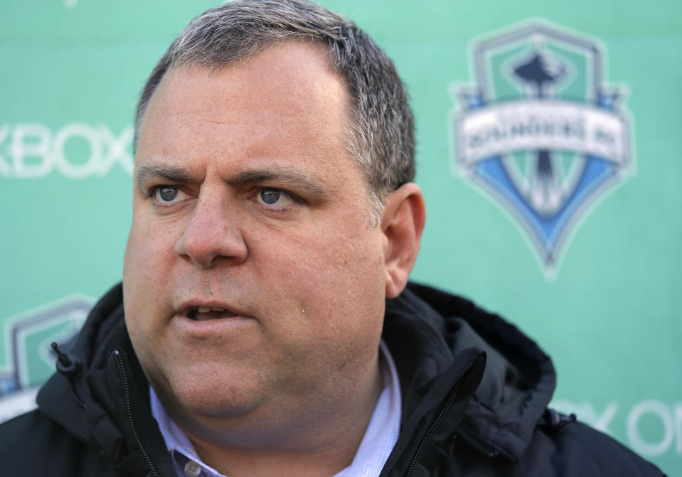 Seattle Sounders general manager Garth Lagerwey. (AP Photo/Elaine Thompson)