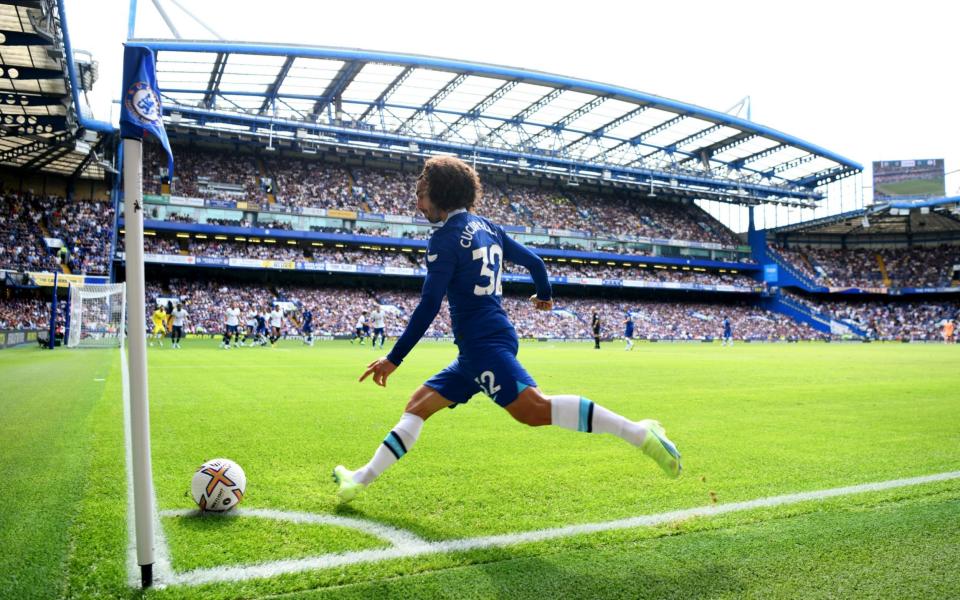 Marc Cucurella of Chelsea takes a corner - Getty