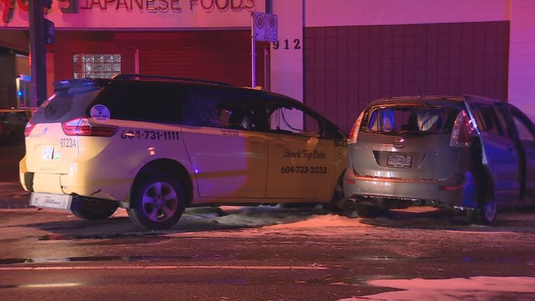 Carjacking ends in fiery crash in East Vancouver