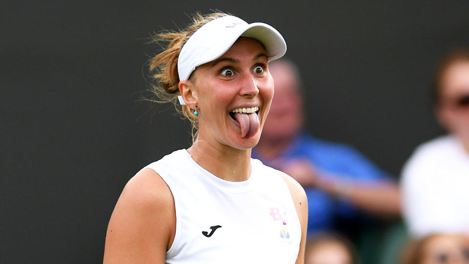 Beatriz Haddad Maia during the 2019 Wimbledon grand slam. 