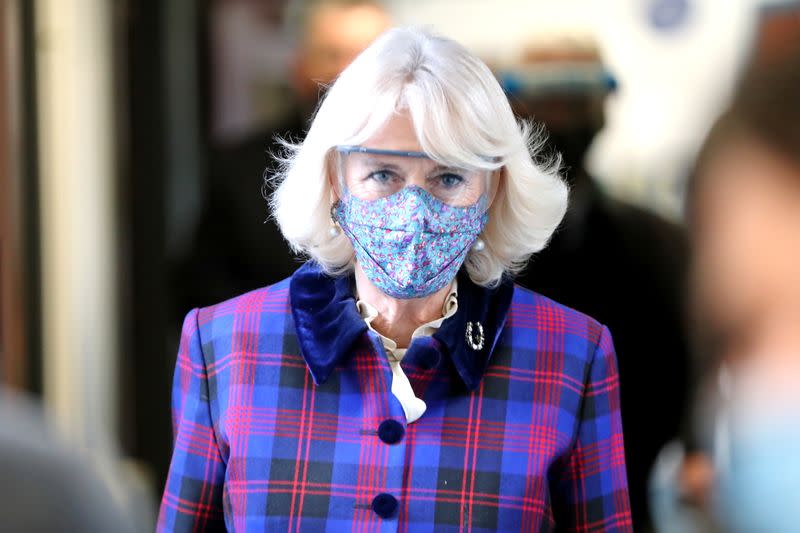 Britain's Prince Charles, Prince of Wales and Camilla, Duchess of Cornwall visit Gloucestershire Royal Hospital, in Gloucester