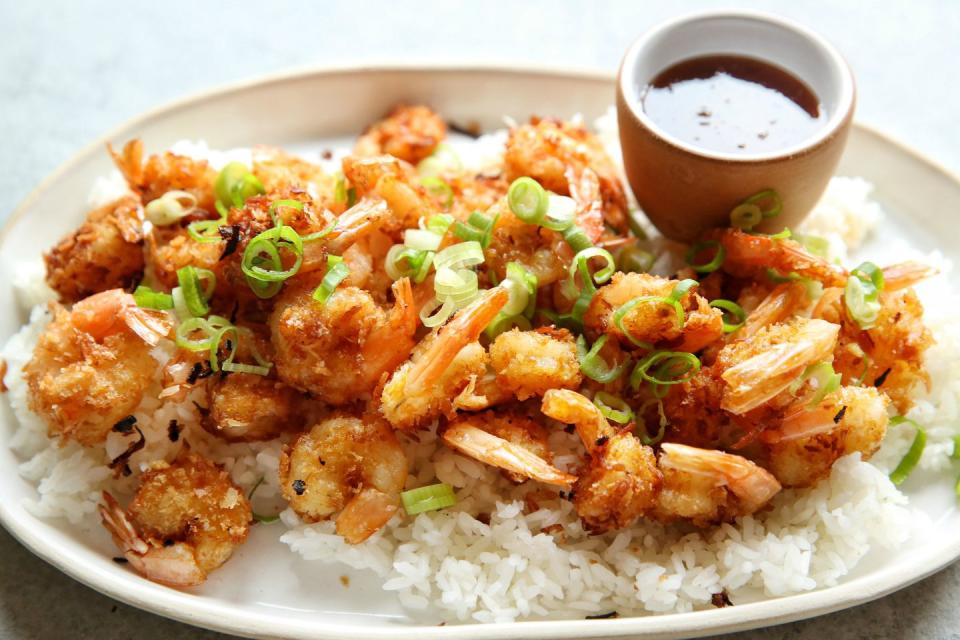 Coconut Shrimp with Spicy Honey