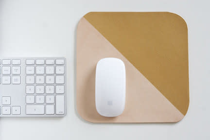 Gold-dipped Leather Mousepad