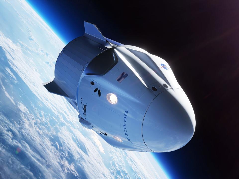 spacex crew dragon spaceship nasa commercial crew program illustration 42878298755_a9670c6596_o