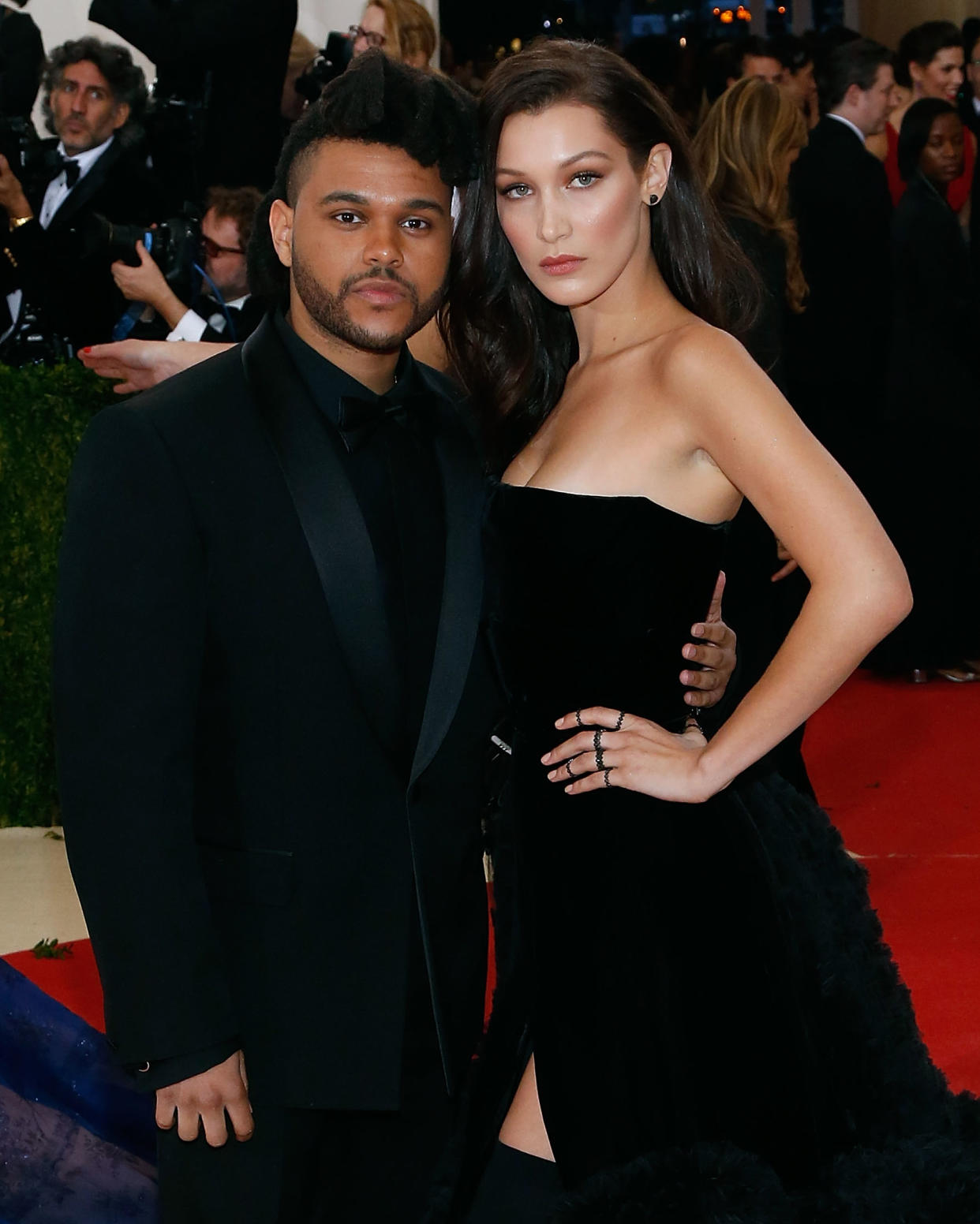 The Weeknd and Bella Hadid attend the 2016 Met Gala. (Photo: Getty Images)