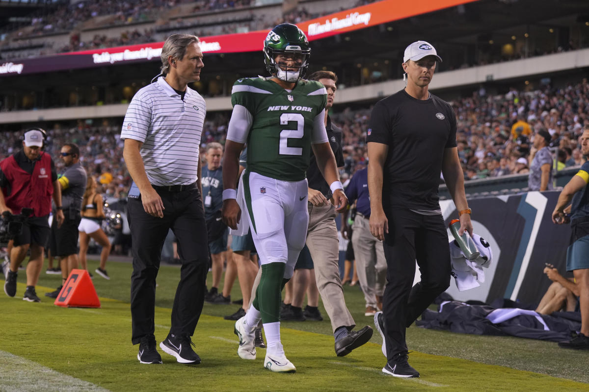 Jets QB Zach Wilson avoids major injury; Ravens may face Joe