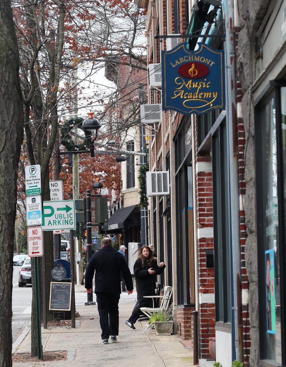 Boston Post Road in downtown Larchmont Dec. 6, 2023.