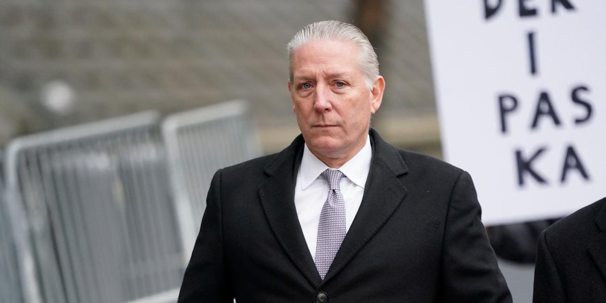 Charles McGonigal, former special agent in charge of the FBI's counterintelligence division in New York, arrives to Manhattan federal court in New York, Thursday, Feb. 9, 2023, in New York.