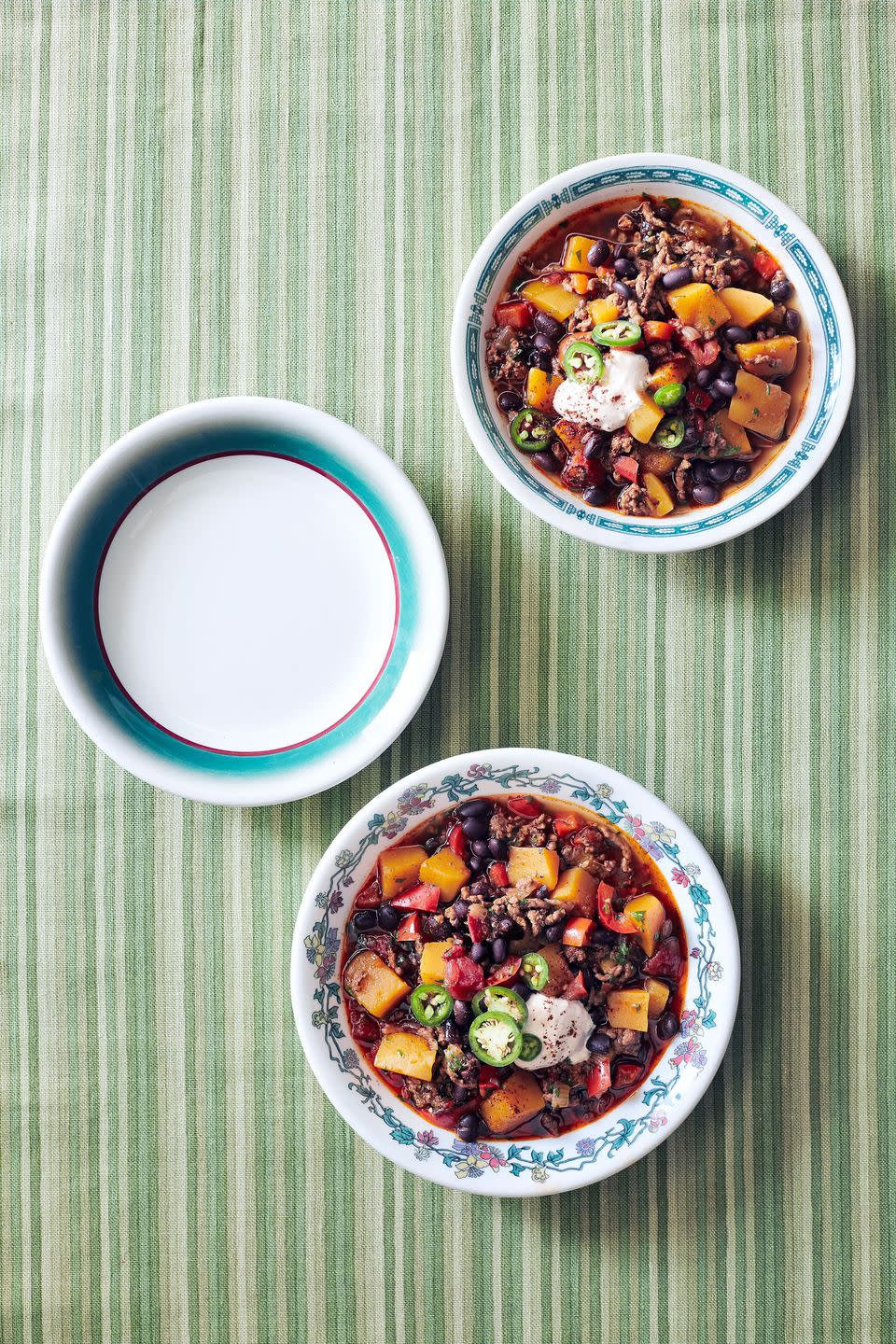 pumpkin, beef, and black bean chili