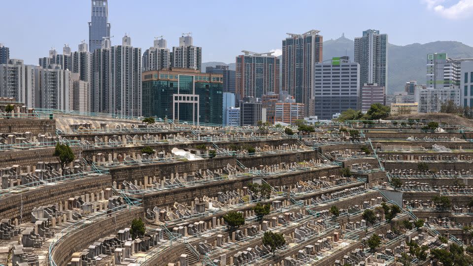 Cemeteries in Hong Kong are running out of space. - Noemi Cassanelli/CNN