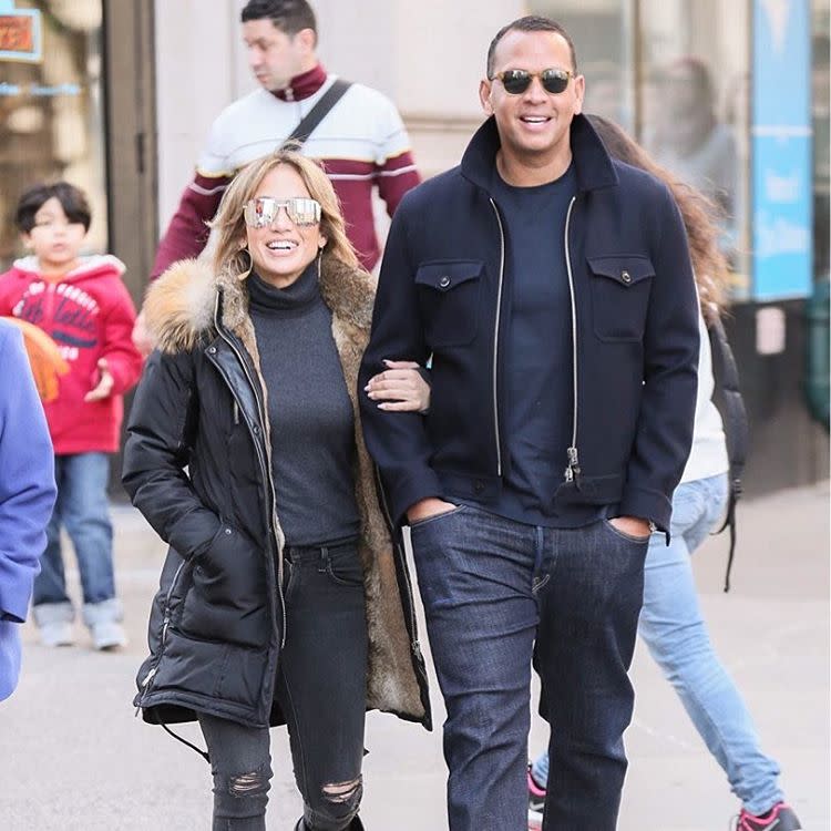 Jennifer Lopez y Alex Rodriguez