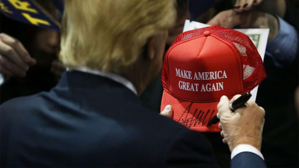 Donald Trump's Make America Great Again caps became trademarks of his presidential campaign.