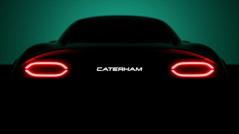 An image showing the rear end of the Caterham Project V concept car. 