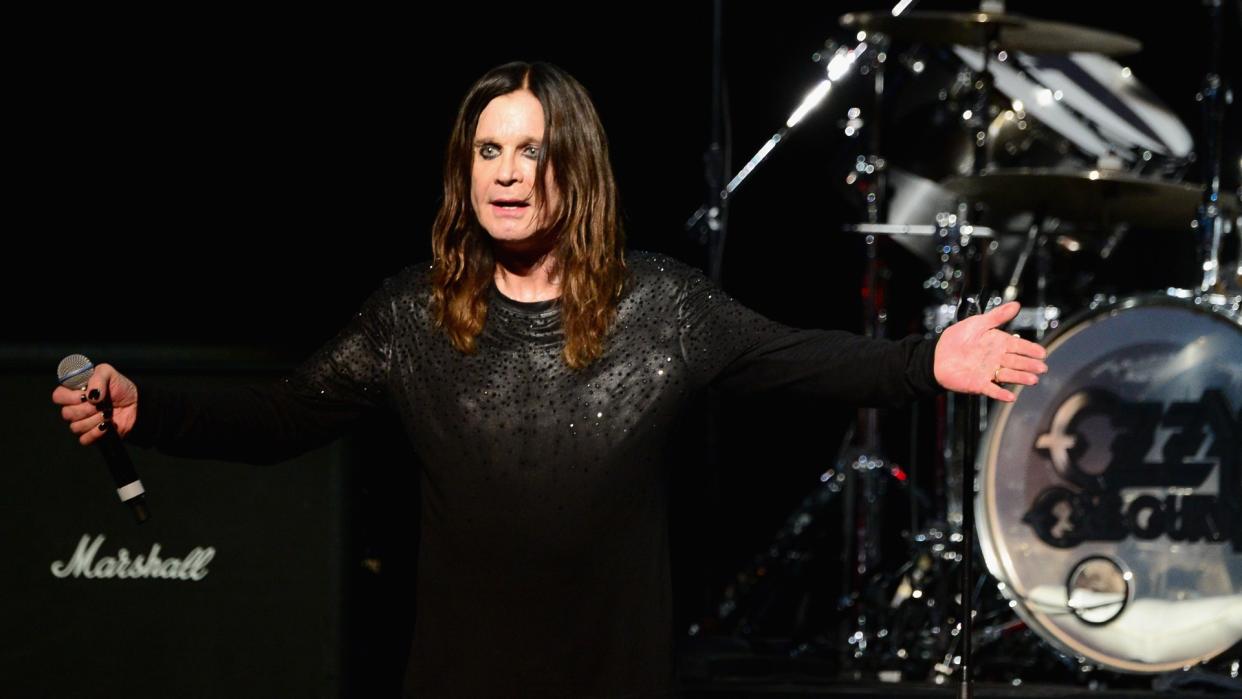 LOS ANGELES, CA - MAY 12:  Musician Ozzy Osbourne performs onstage at the 10th annual MusiCares MAP Fund Benefit Concert at Club Nokia on May 12, 2014 in Los Angeles, California.