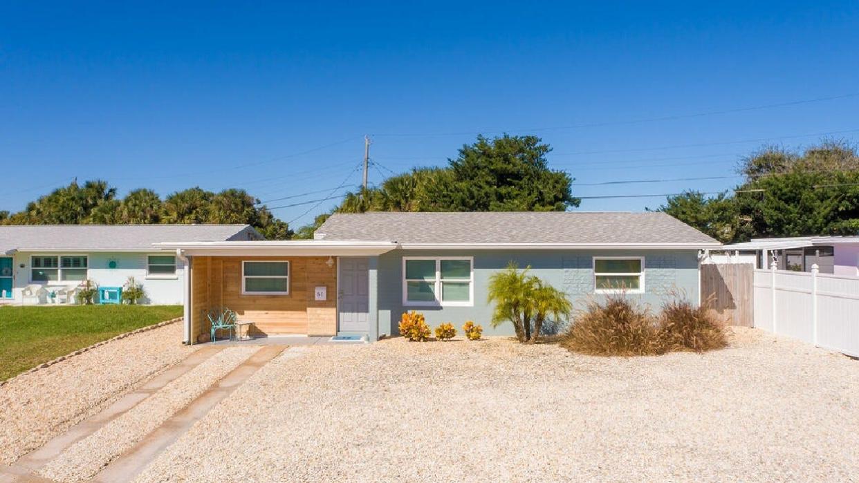 Curb appeal will draw you into this stunning open-concept beach bungalow in Curb appeal will draw you into this stunning open-concept beach bungalow in Ormond-by-the-Sea, but the modern updates will make you want to stay.