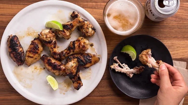 Grilled Jalapeño-Honey Chicken Wings