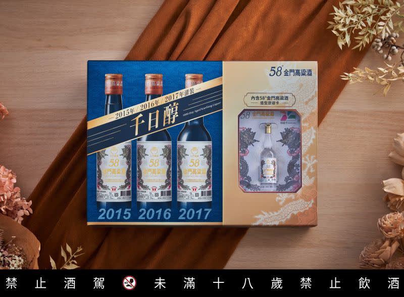 ▲收藏垂直連續年份老酒不必靠運氣，在「千日醇垂直年份悠遊卡特仕版」禮盒裡通通都有。（圖／黑松提供）