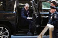 Film producer Harvey Weinstein arrives to New York Criminal Court for the second day of jury deliberations in his sexual assault trial in the Manhattan borough of New York City