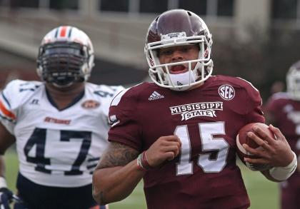 Dak Prescott and the Bulldogs are trying to win the school's first SEC title since 1941. (AP)