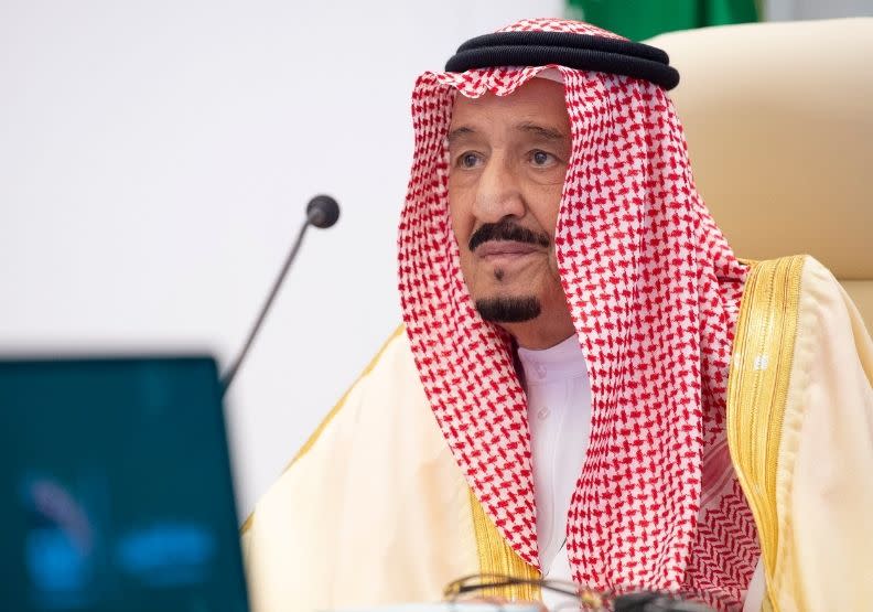 沙烏地阿拉伯國王薩爾曼（King Salman）。取自G20官方推特。