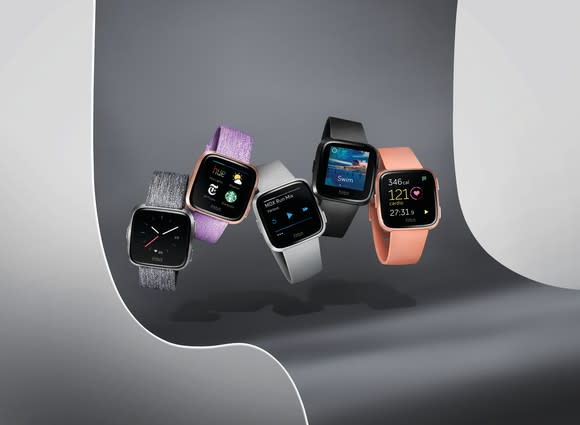 Fitbit Versa lineup.