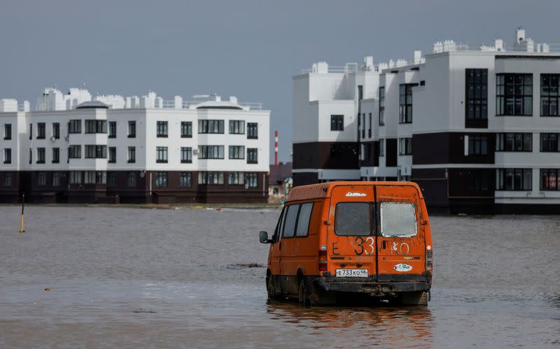 FILE PHOTO: Flooding in Orenburg region