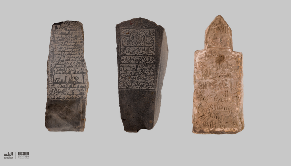 The tombstones were made of stone, granite and marble, archaeologists said.