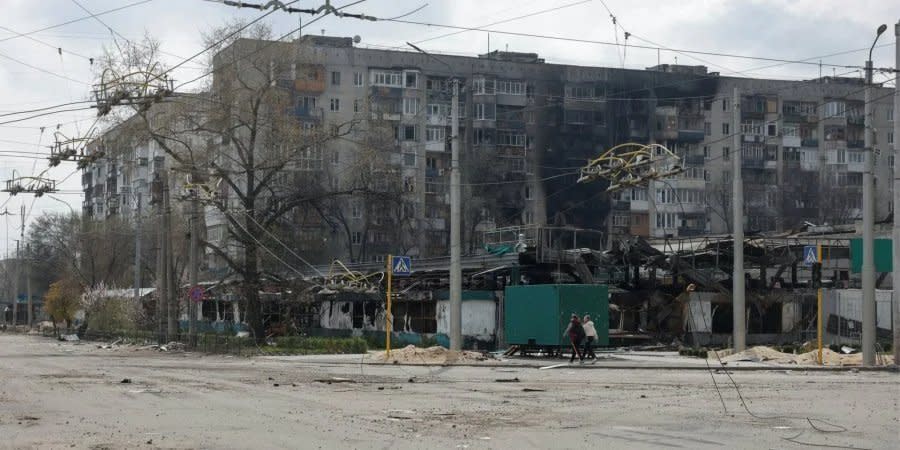 Severodonetsk after the Russian shelling, April 16, 2022