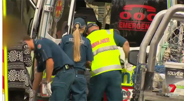 The 39-year-old man was taken to hospital. Source: 7News