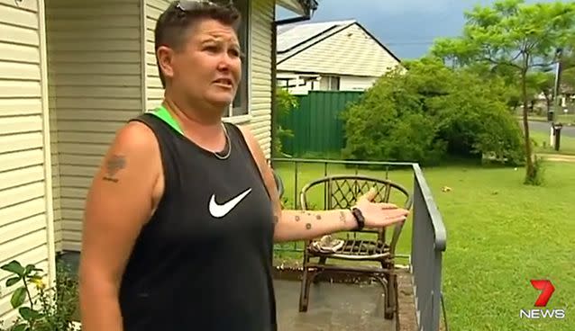 Michael de Guzman was arrested for breaking into Sherrie Taylor's house (pictured). Photo: 7News