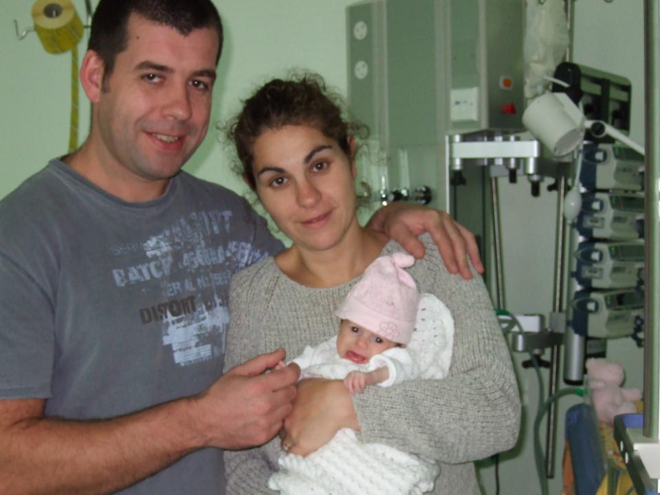 The day Liz and Dave decided to withdraw Lily from the life support machine (Supplied)